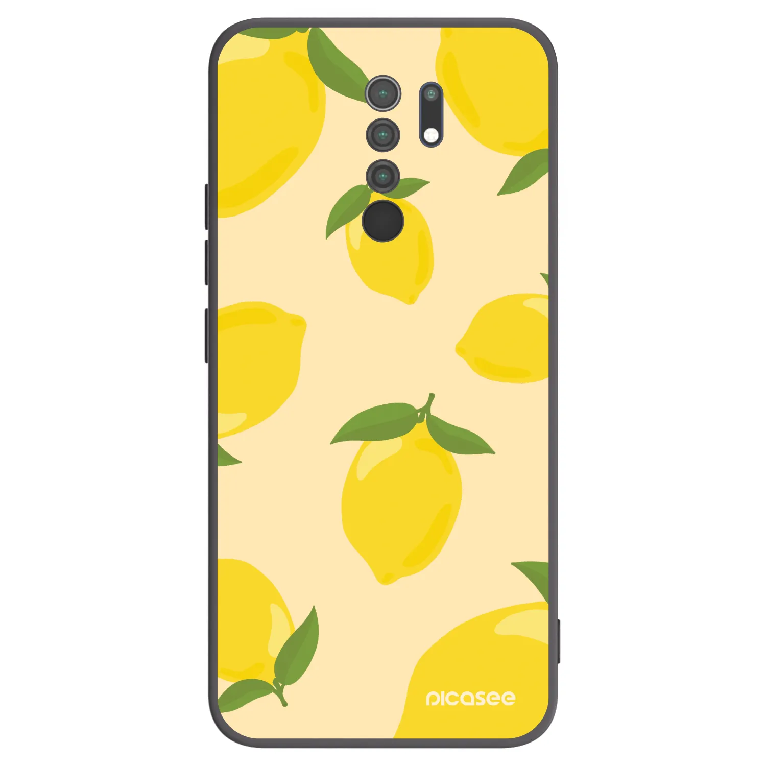 Picasee silikonski črni ovitek za Xiaomi Redmi 9 - Limoncella