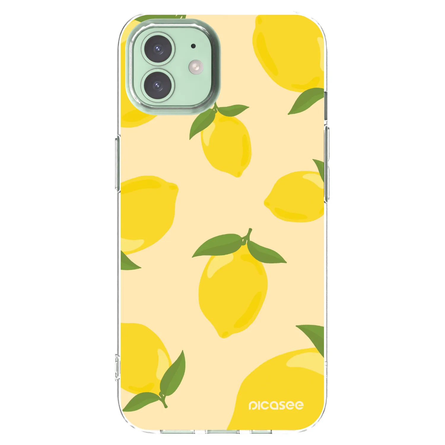 Picasee silikonski prozorni ovitek za Apple iPhone 12 - Limoncella