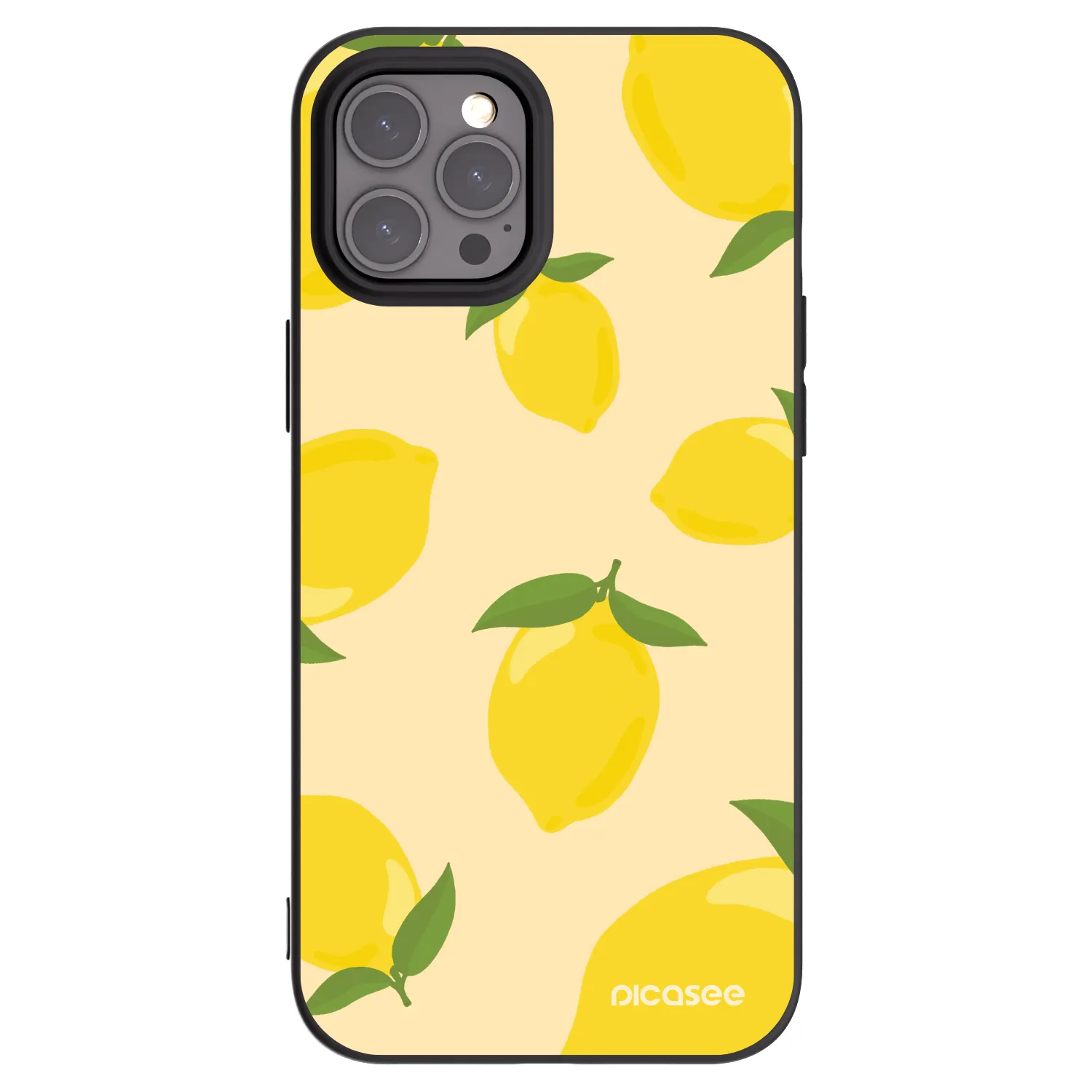 Picasee silikonski črni ovitek za Apple iPhone 12 Pro Max - Limoncella