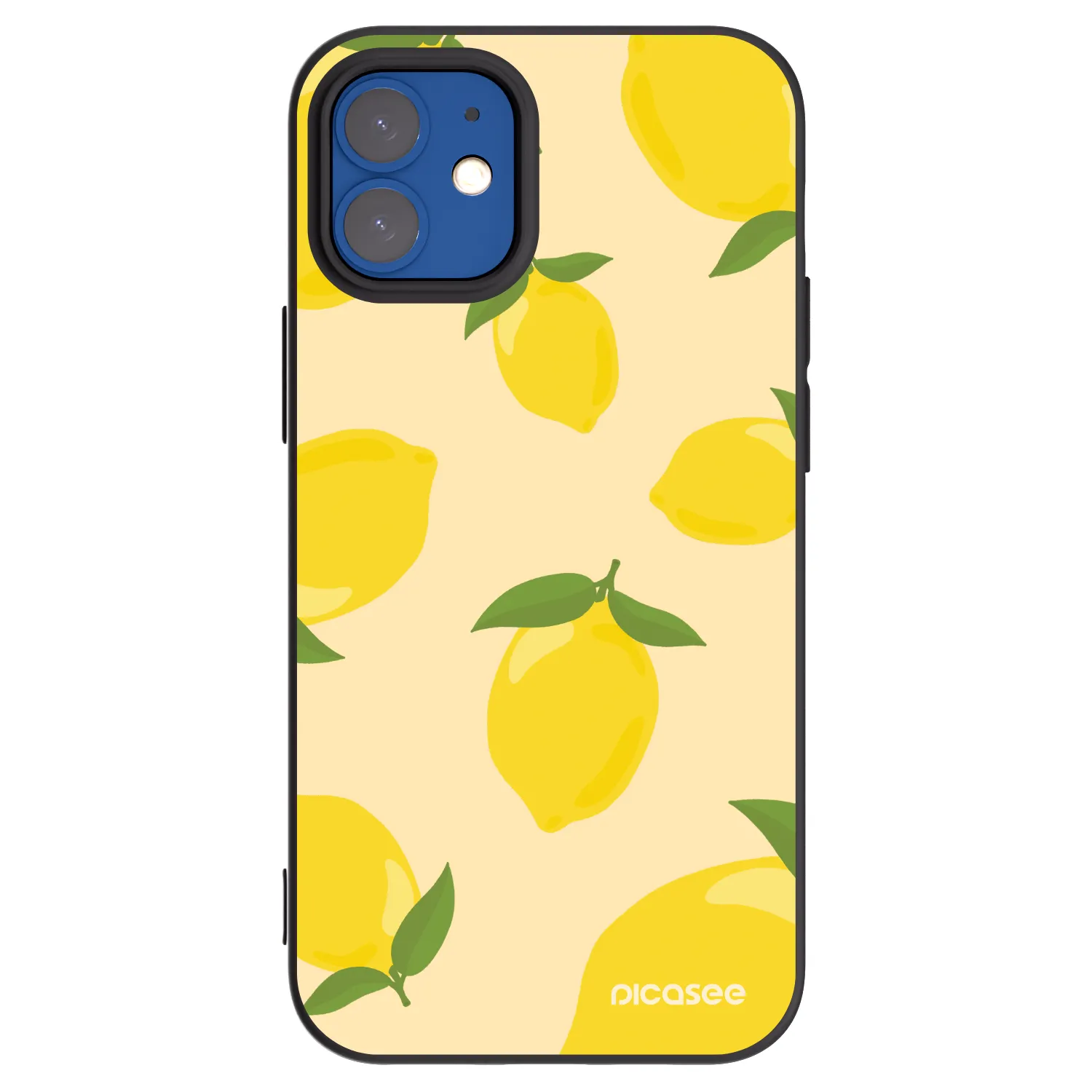 Picasee silikonski črni ovitek za Apple iPhone 12 mini - Limoncella