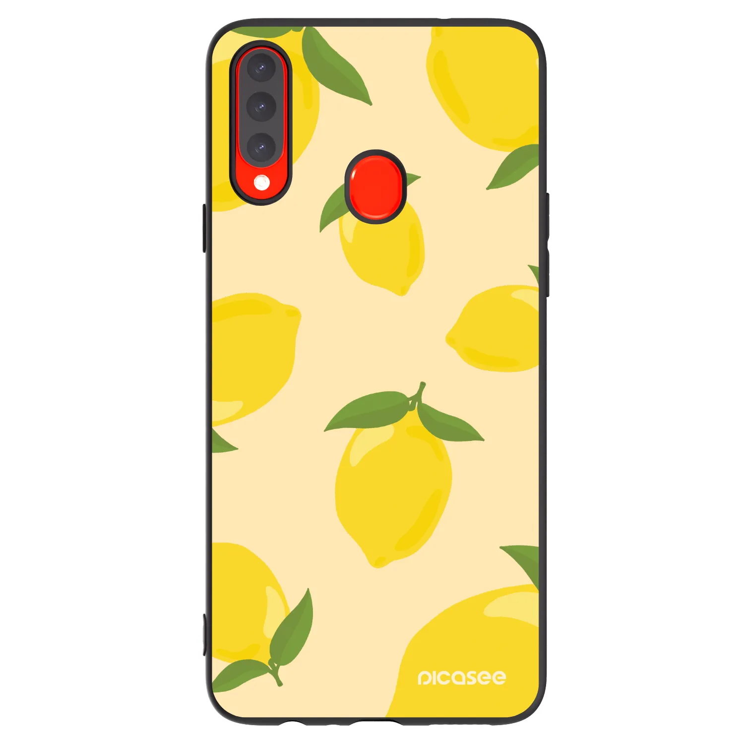 Picasee silikonski črni ovitek za Samsung Galaxy A20s - Limoncella