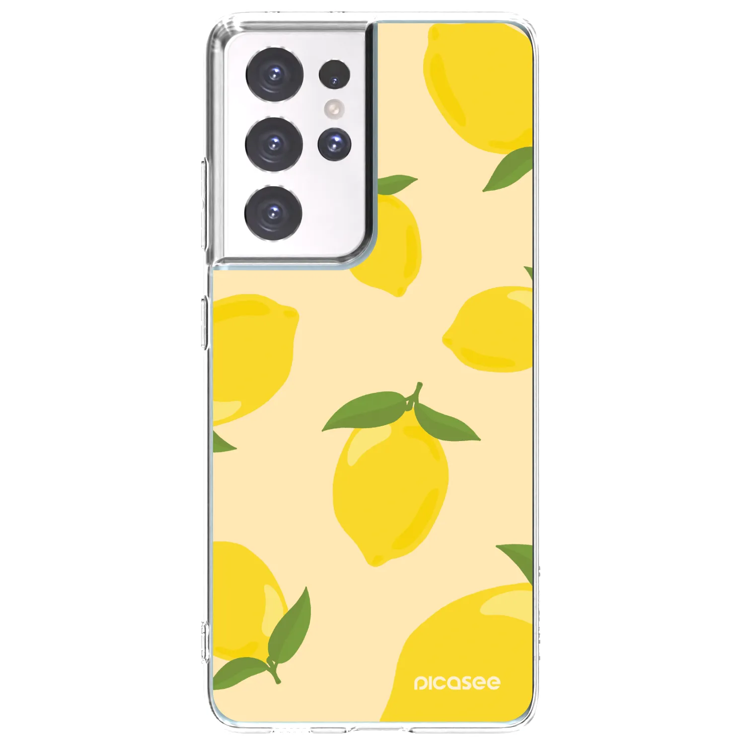 Picasee silikonski prozorni ovitek za Samsung Galaxy S21 Ultra 5G G998B - Limoncella