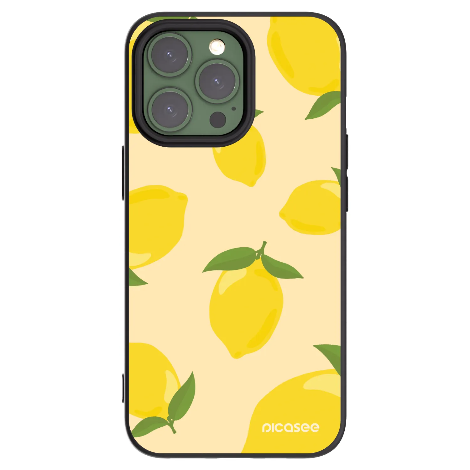 Picasee silikonski črni ovitek za Apple iPhone 13 Pro - Limoncella