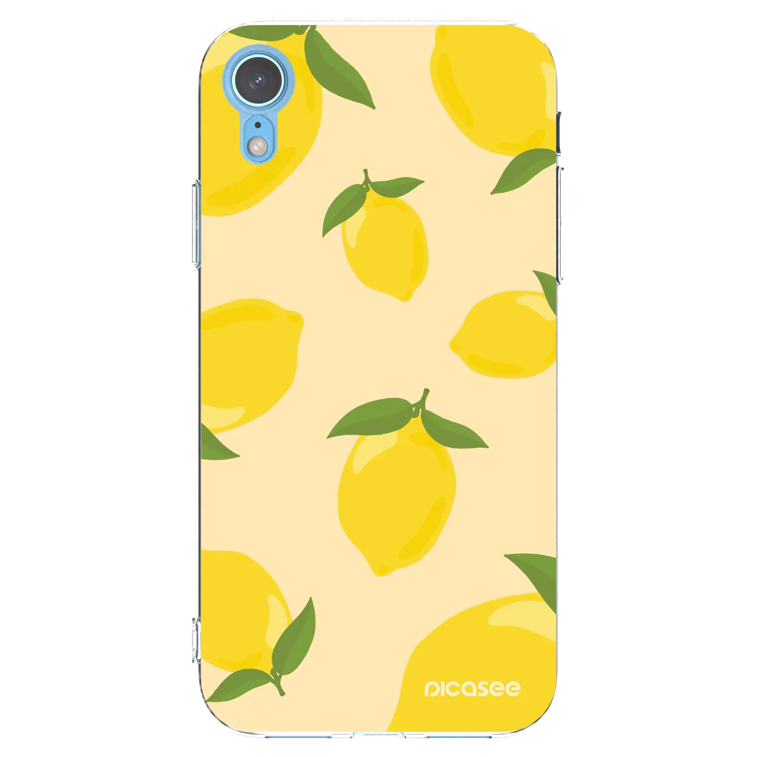 Picasee silikonski prozorni ovitek za Apple iPhone XR - Limoncella