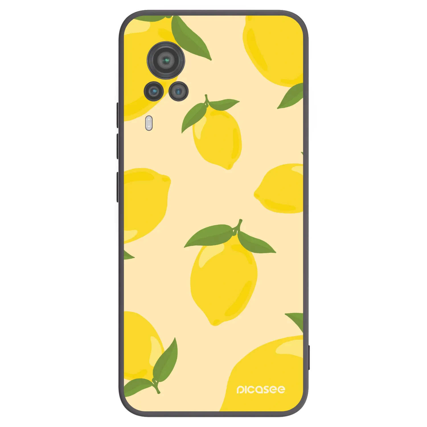 Picasee silikonski črni ovitek za Vivo X60 Pro 5G - Limoncella