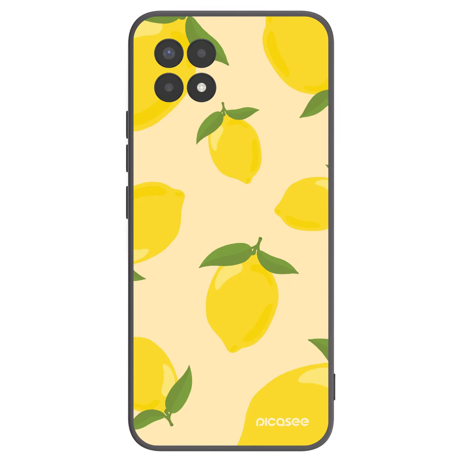Picasee silikonski črni ovitek za Realme 8i - Limoncella