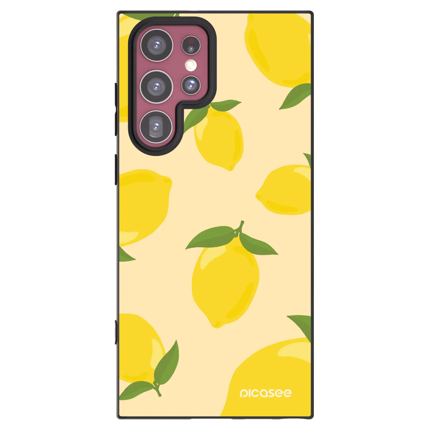 Picasee silikonski črni ovitek za Samsung Galaxy S22 Ultra 5G - Limoncella