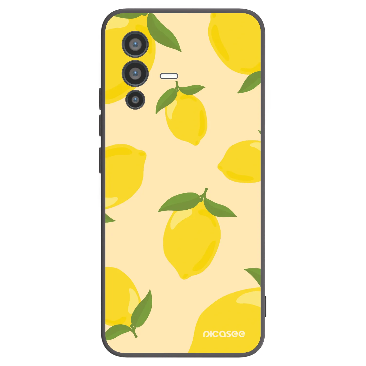 Picasee silikonski črni ovitek za Vivo V23 5G - Limoncella
