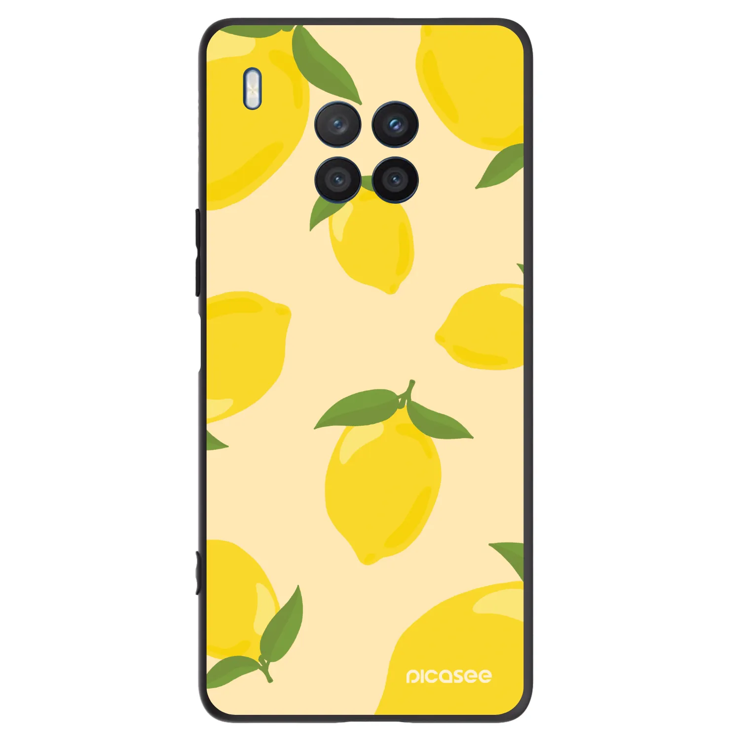 Picasee silikonski črni ovitek za Honor 50 Lite - Limoncella