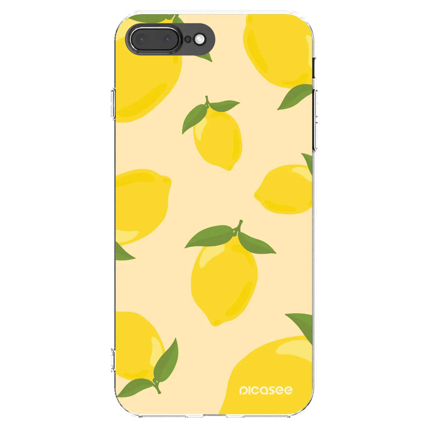 Picasee silikonski prozorni ovitek za Apple iPhone 8 Plus - Limoncella