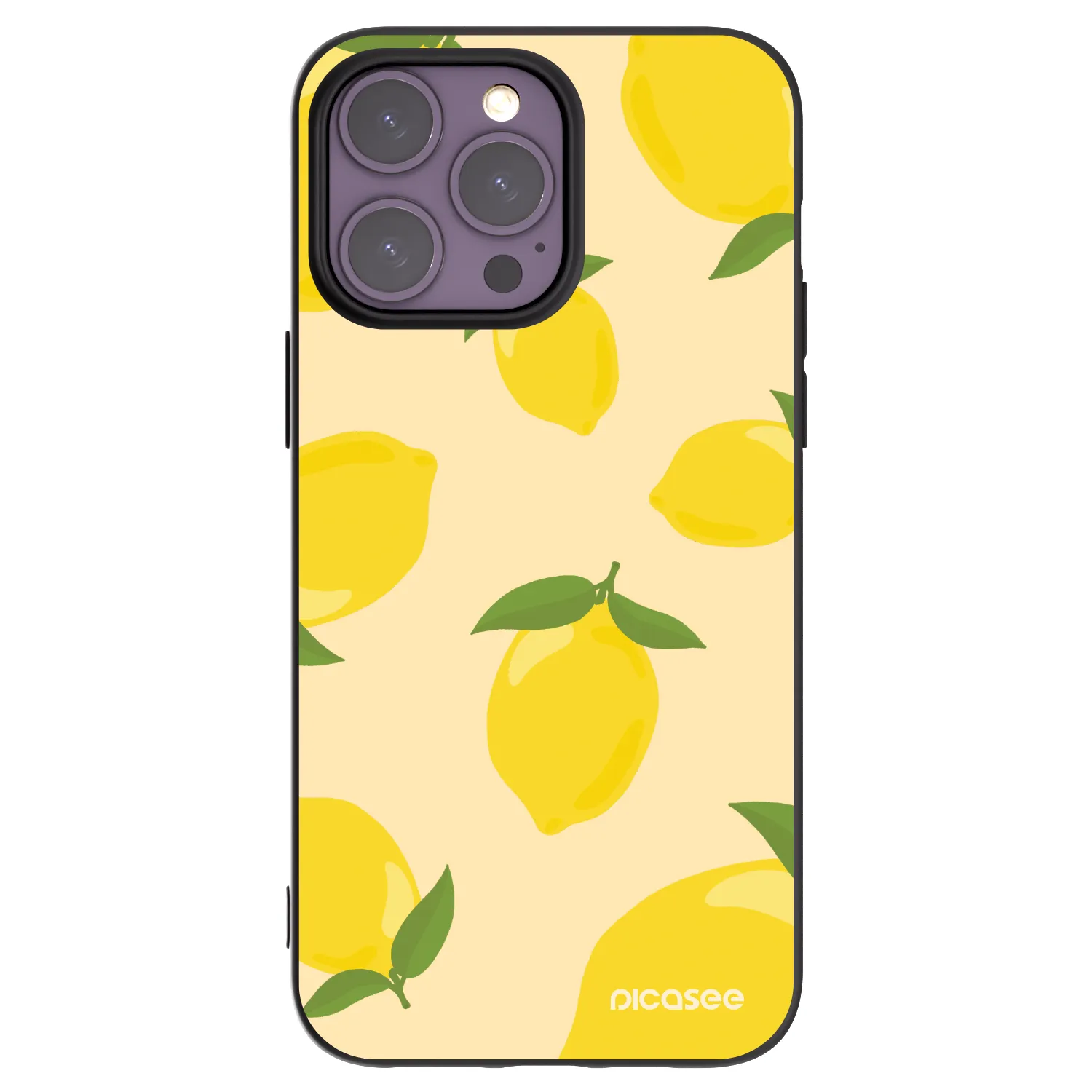 Picasee silikonski črni ovitek za Apple iPhone 14 Pro Max - Limoncella