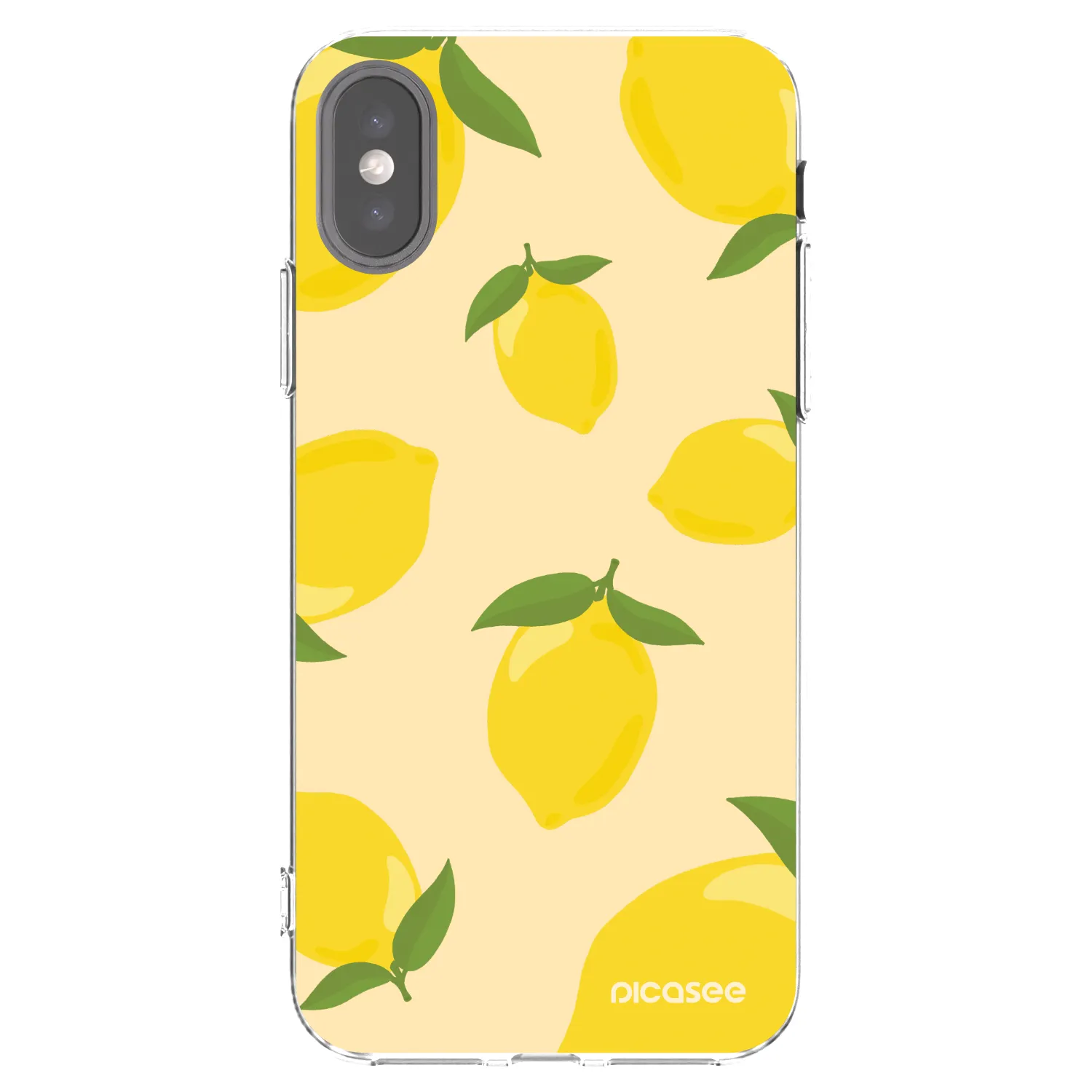 Picasee silikonski prozorni ovitek za Apple iPhone X/XS - Limoncella
