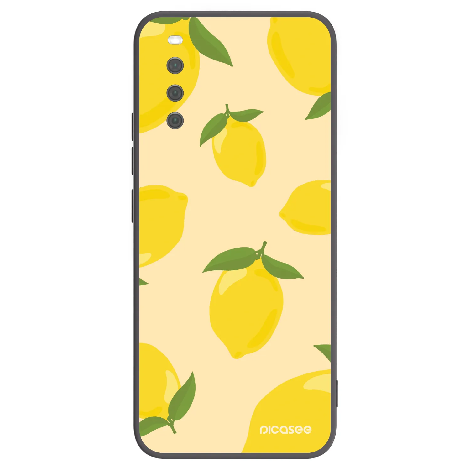 Picasee silikonski črni ovitek za Sony Xperia 10 III - Limoncella