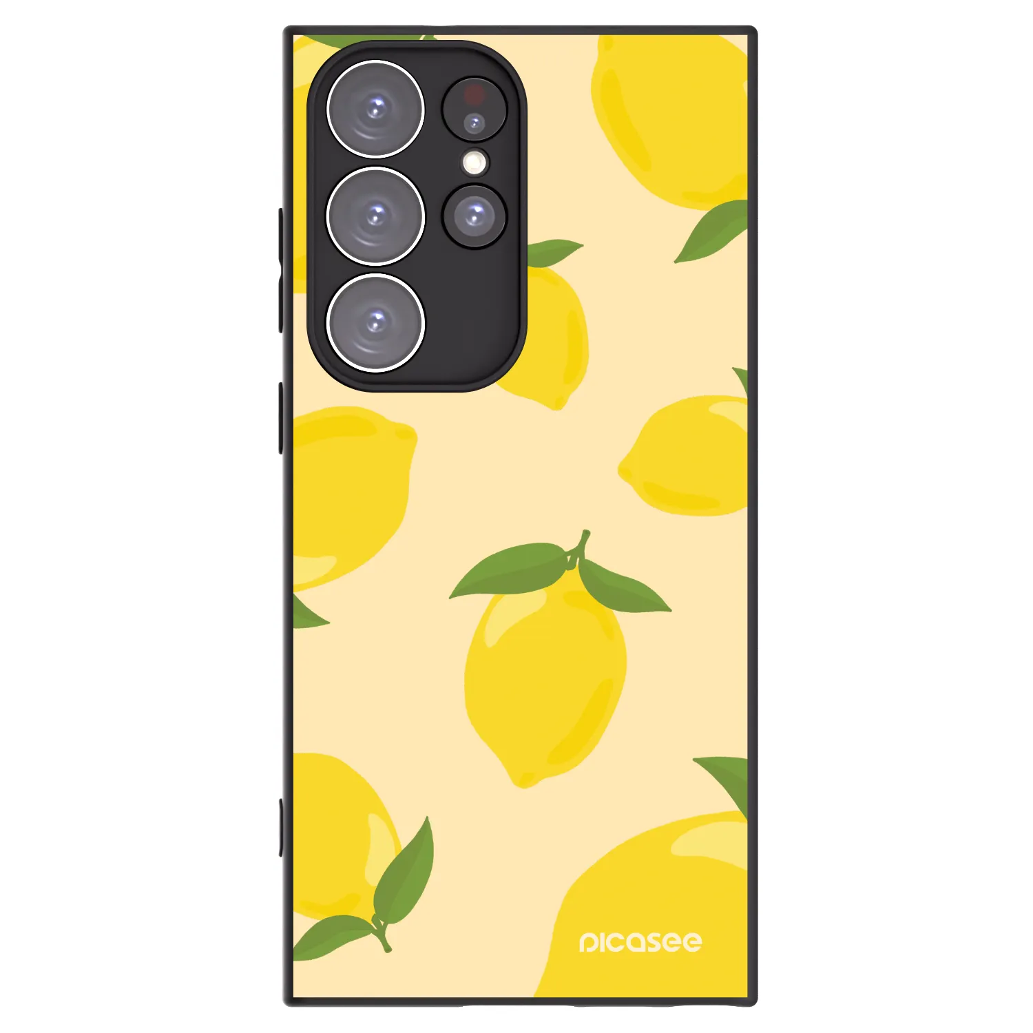 Picasee silikonski črni ovitek za Samsung Galaxy S23 Ultra 5G - Limoncella