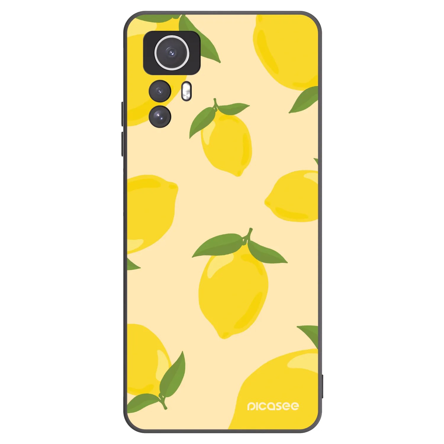 Picasee silikonski črni ovitek za Xiaomi Redmi Note 12S - Limoncella
