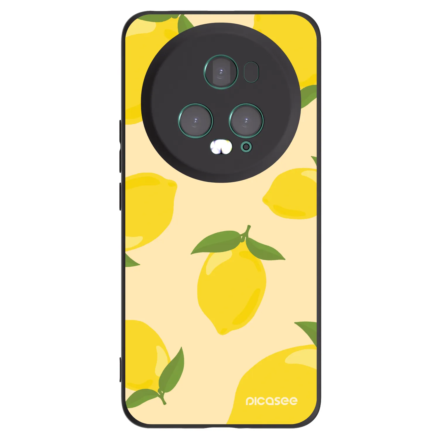 Picasee silikonski črni ovitek za Honor Magic5 Pro - Limoncella