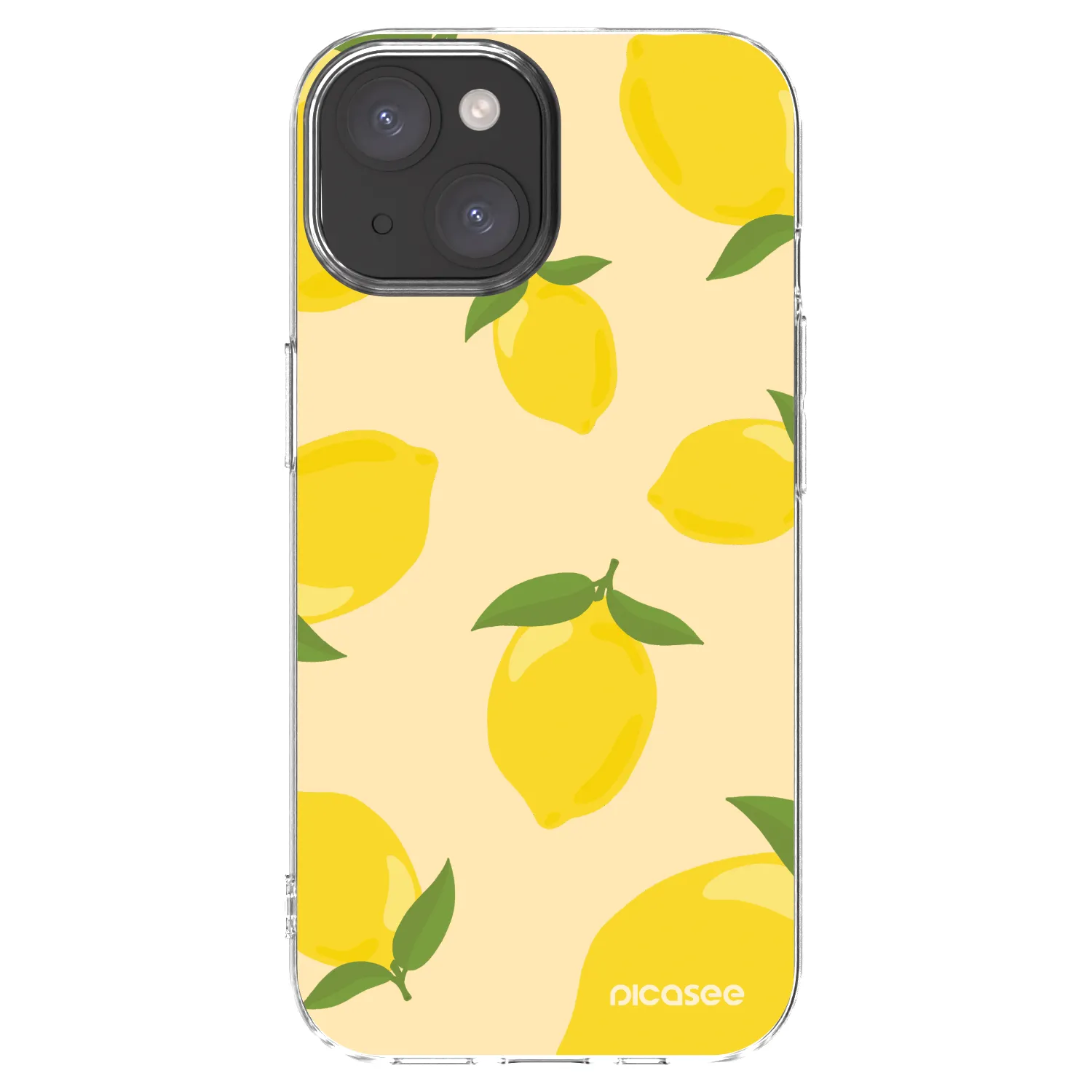 Picasee silikonski prozorni ovitek za Apple iPhone 15 - Limoncella