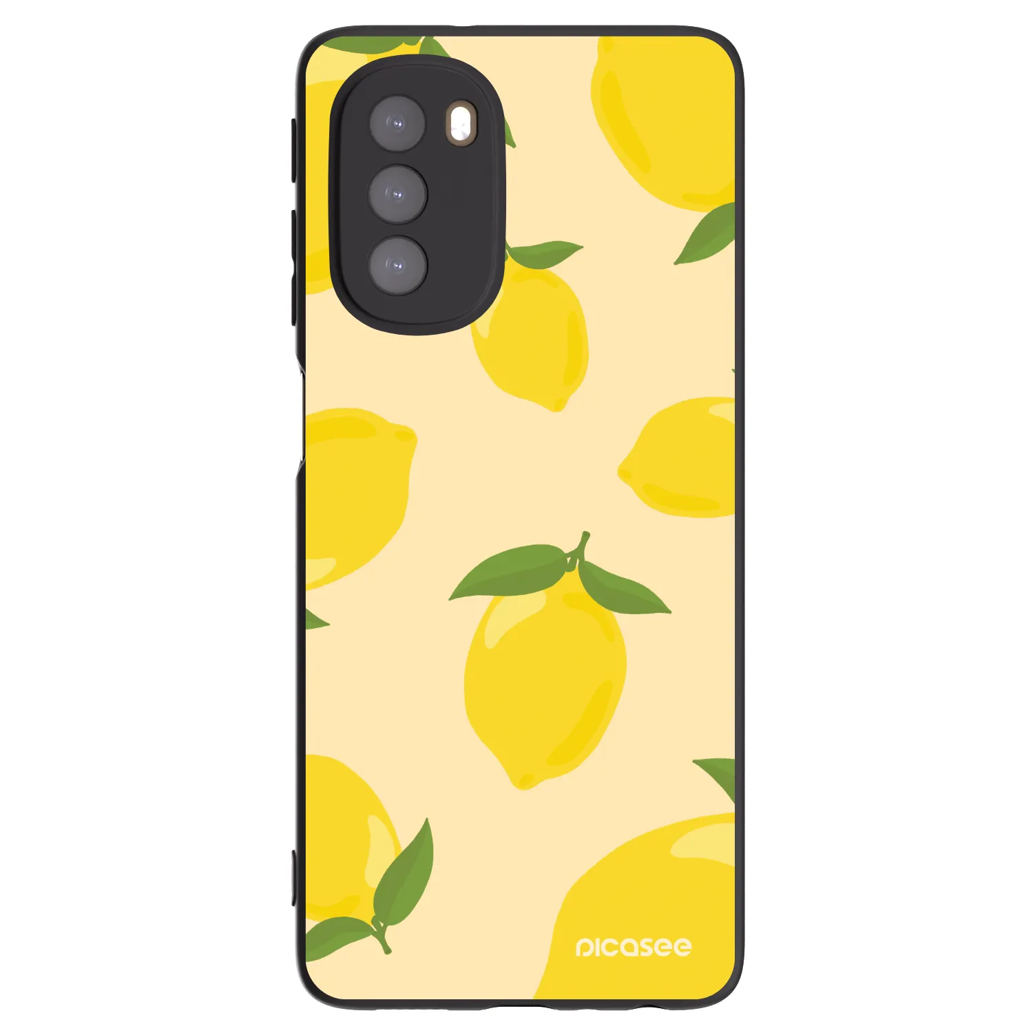 Picasee silikonski črni ovitek za Motorola Moto G51 - Limoncella