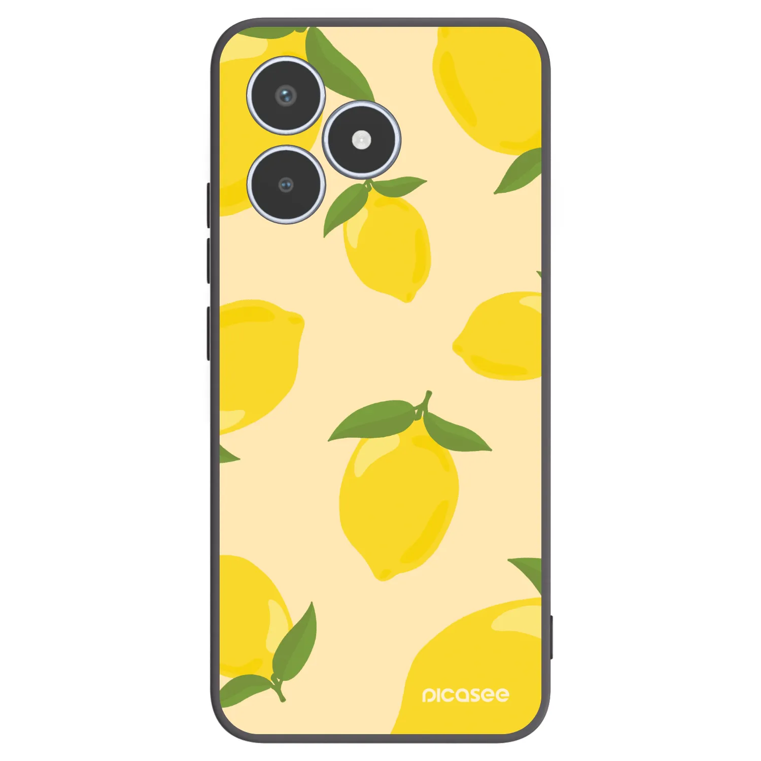 Picasee silikonski črni ovitek za Realme C53 - Limoncella