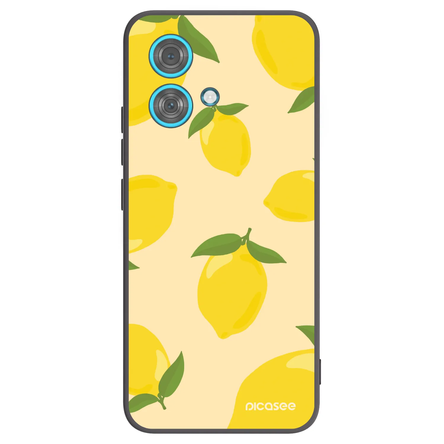 Picasee silikonski črni ovitek za Motorola Edge 40 Neo - Limoncella
