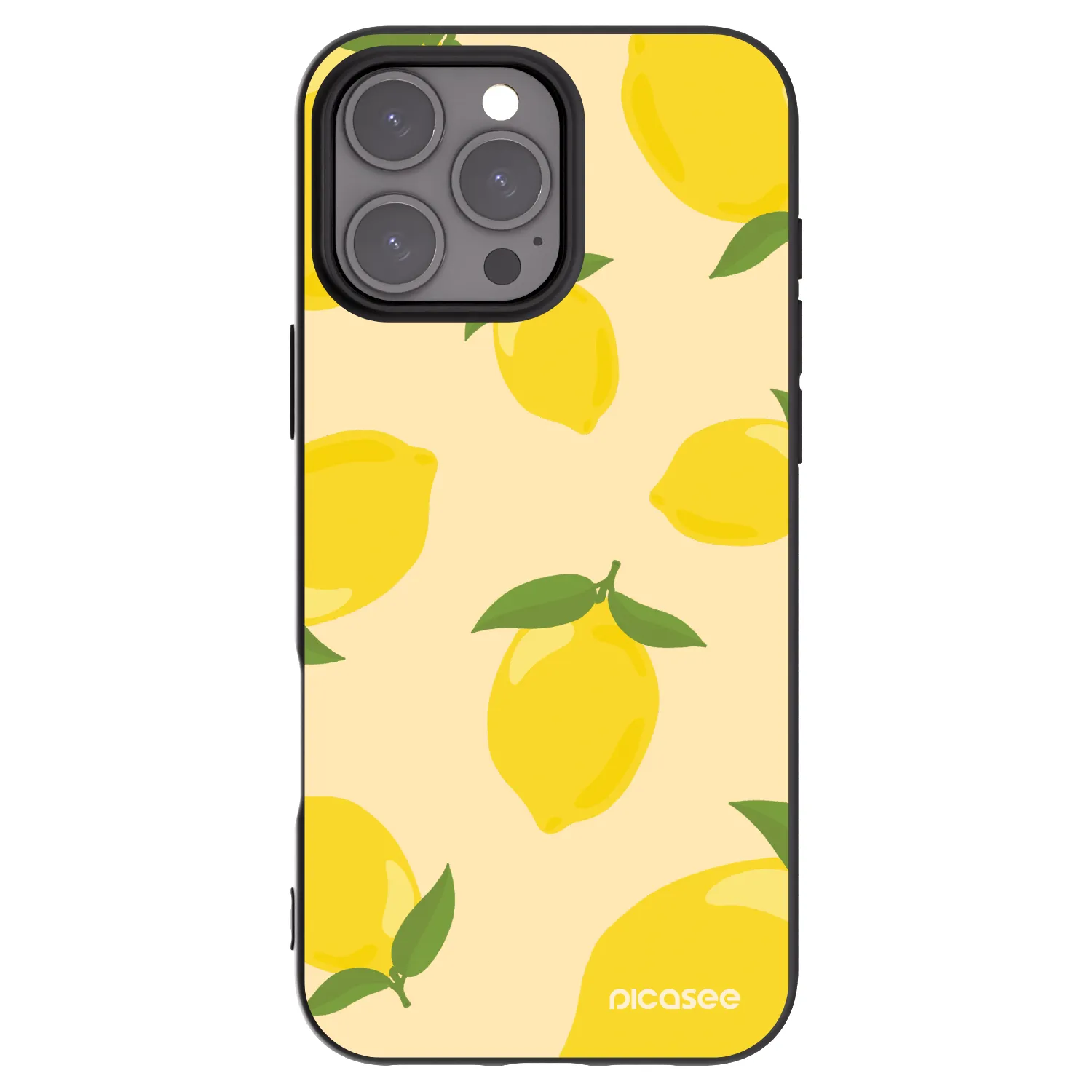 Picasee silikonski črni ovitek za Apple iPhone 16 Pro Max - Limoncella