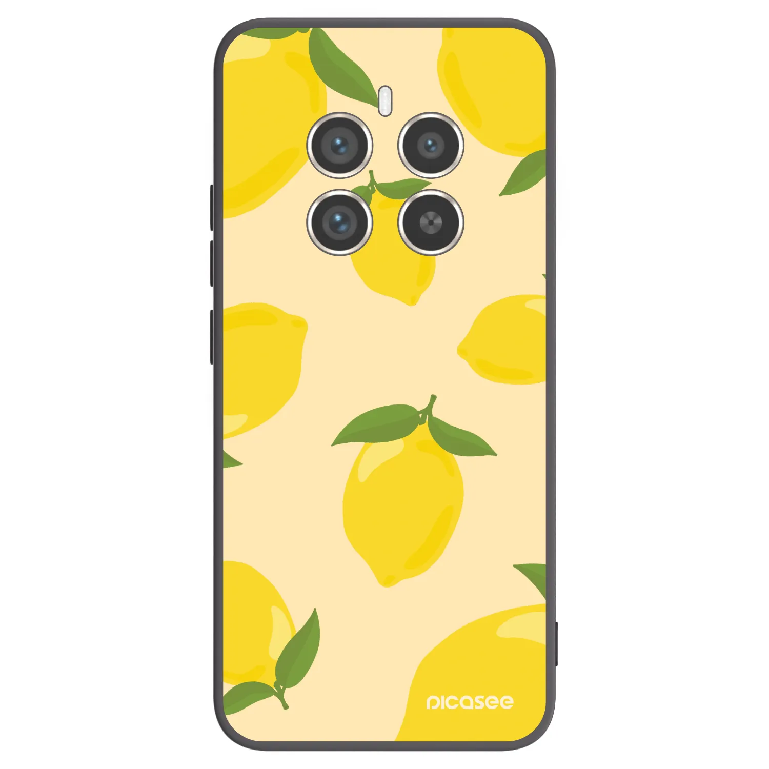Picasee silikonski črni ovitek za Realme 12 Pro 5G - Limoncella