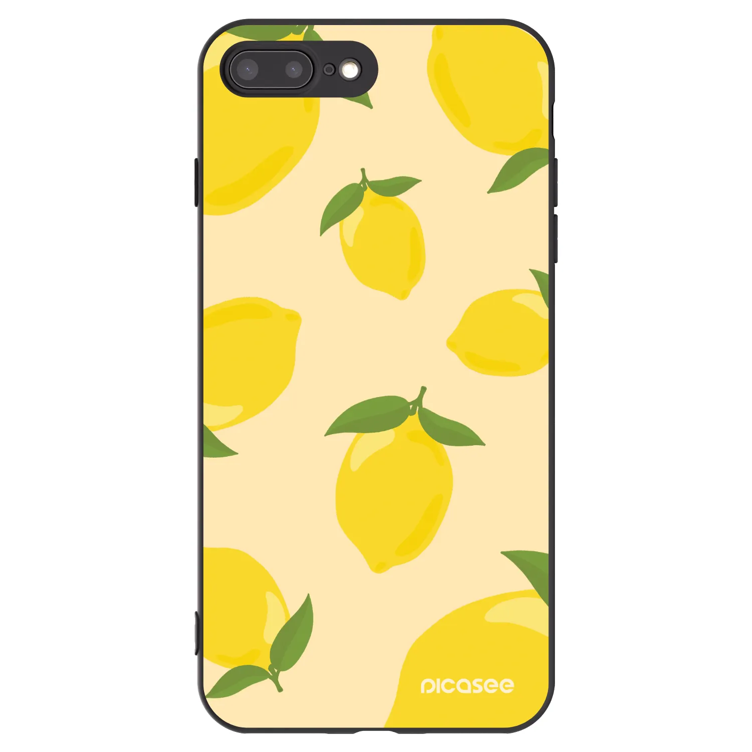 Picasee silikonski črni ovitek za Apple iPhone 8 Plus - Limoncella