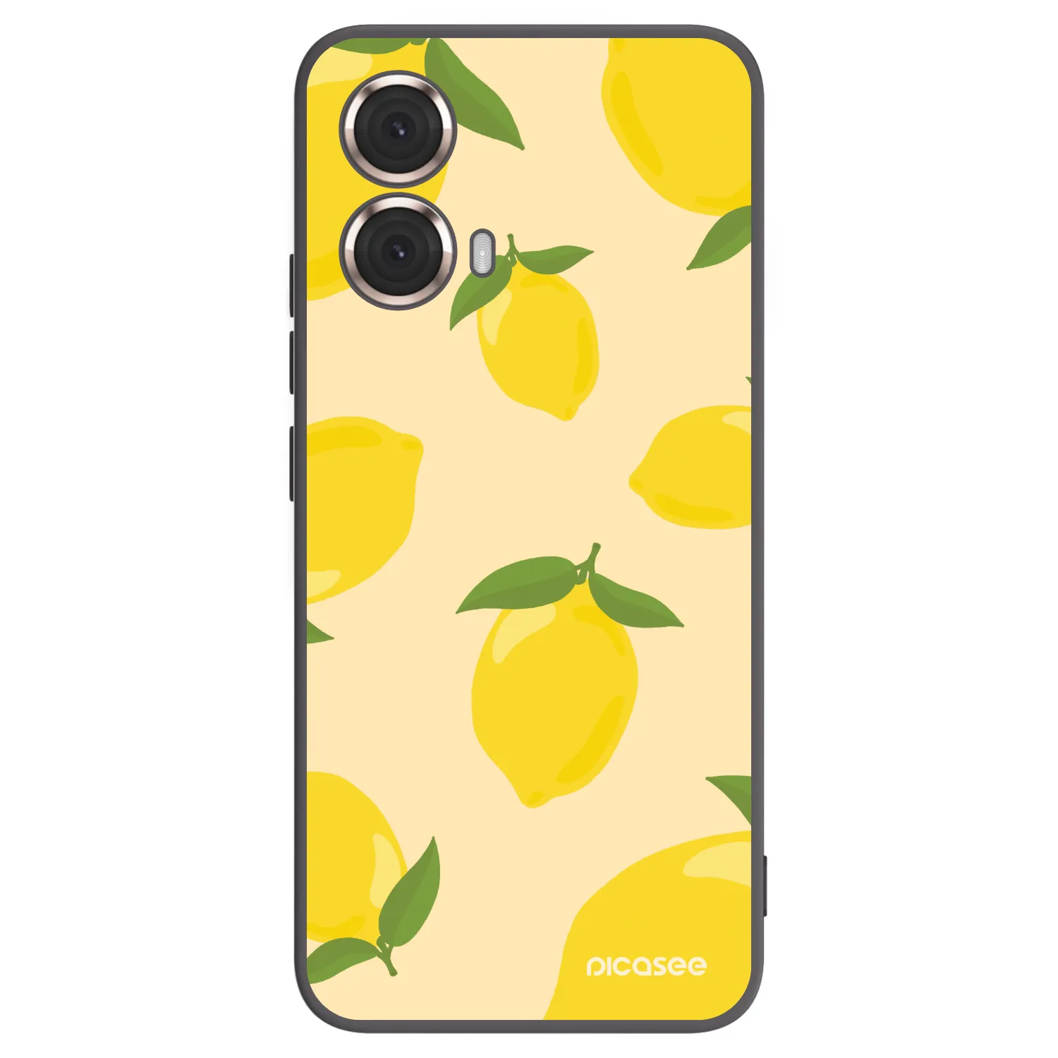 Picasee silikonski črni ovitek za Motorola Moto G85 - Limoncella