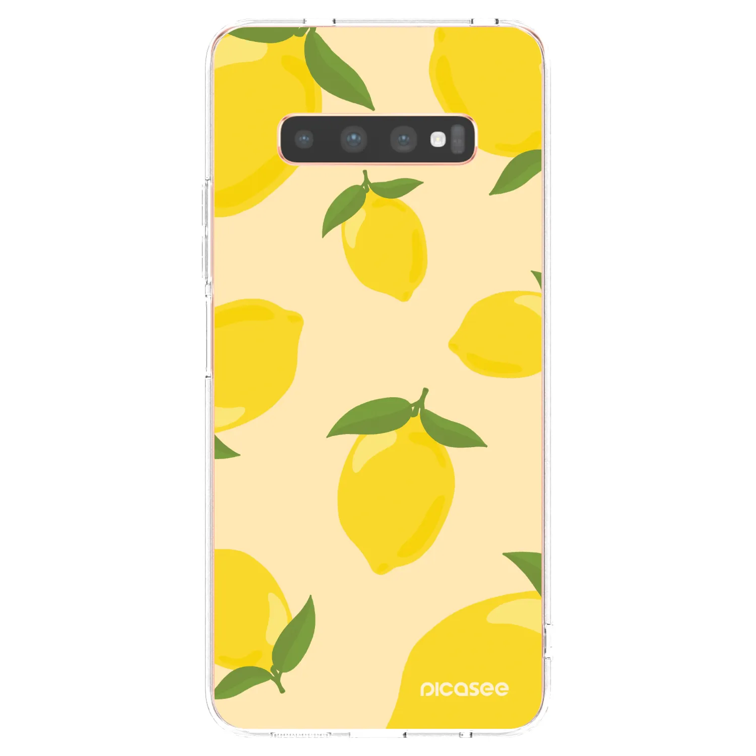 Picasee silikonski prozorni ovitek za Samsung Galaxy S10 Plus G975 - Limoncella
