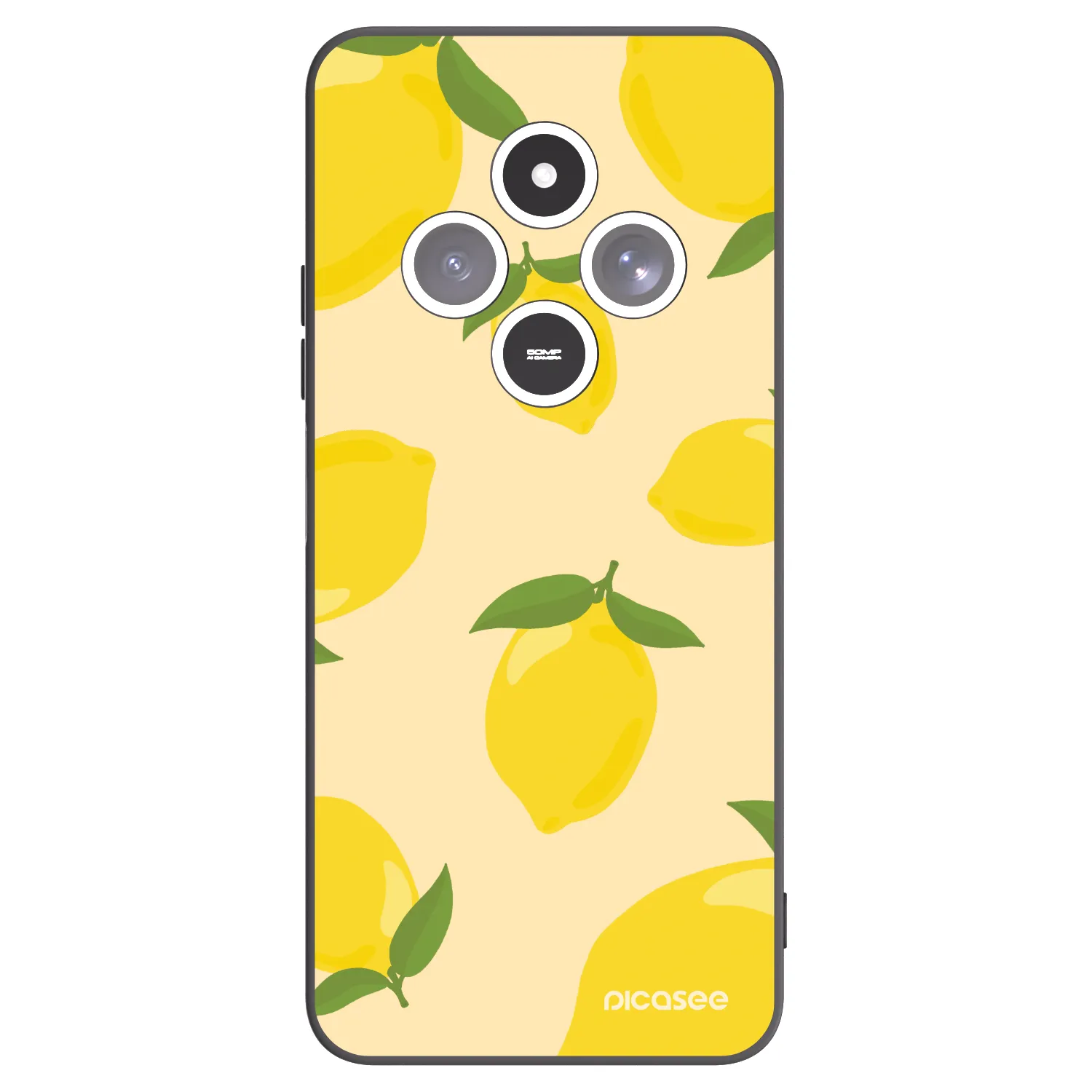 Picasee silikonski črni ovitek za Xiaomi Redmi 14C - Limoncella
