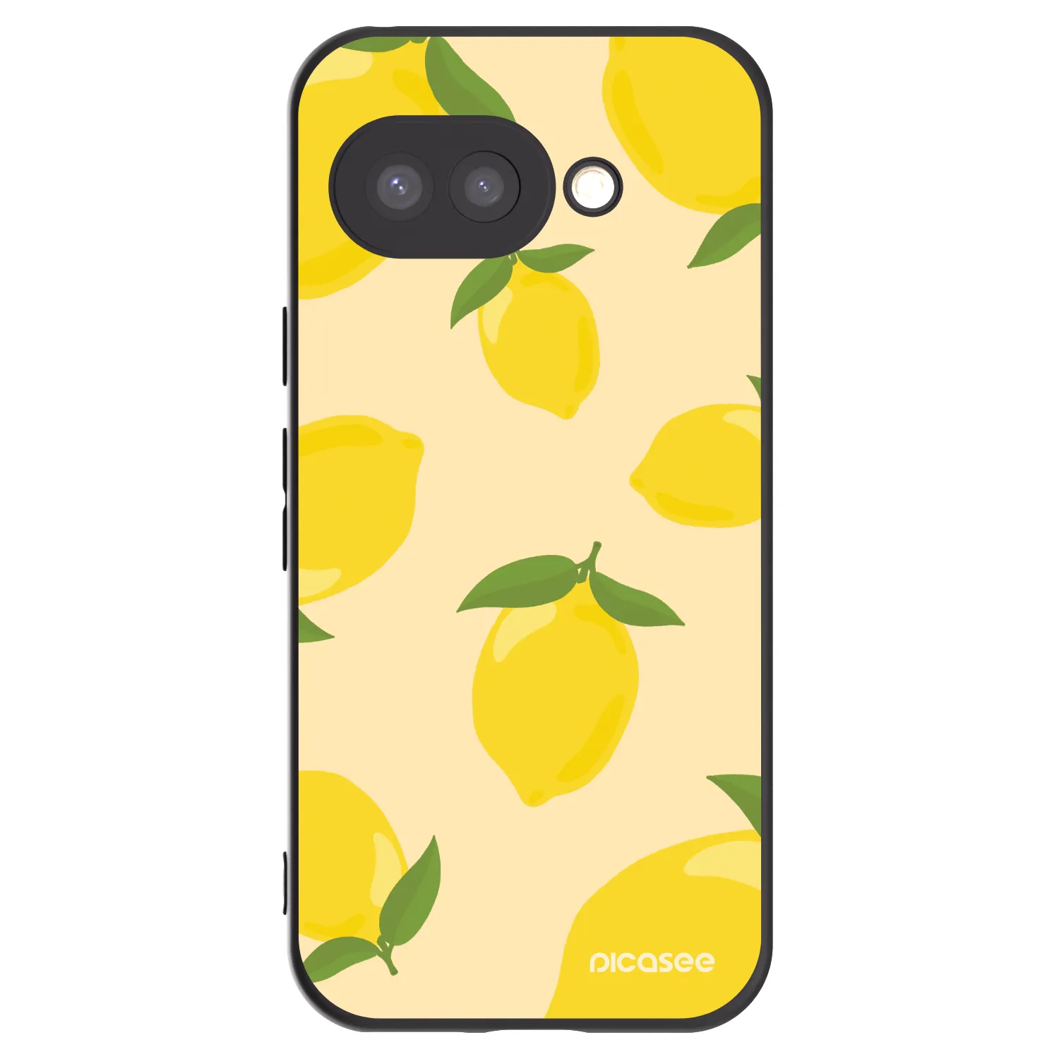 Picasee silikonski črni ovitek za Google Pixel 9a - Limoncella