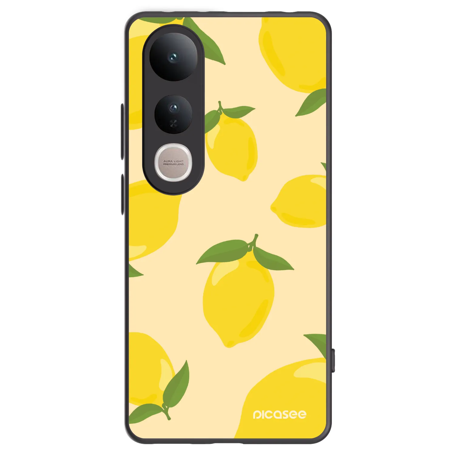 Picasee silikonski črni ovitek za Vivo V50 Lite 5G - Limoncella