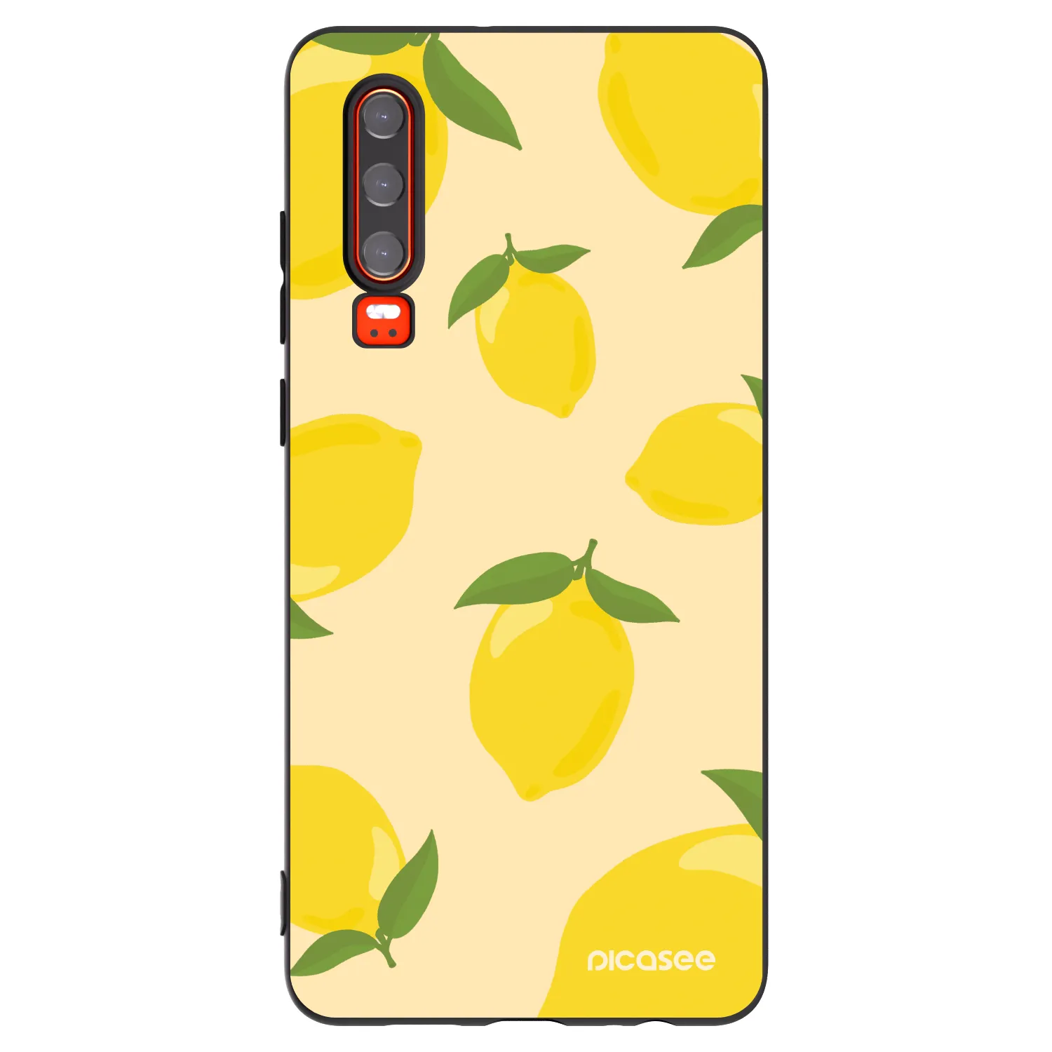 Picasee silikonski črni ovitek za Huawei P30 - Limoncella