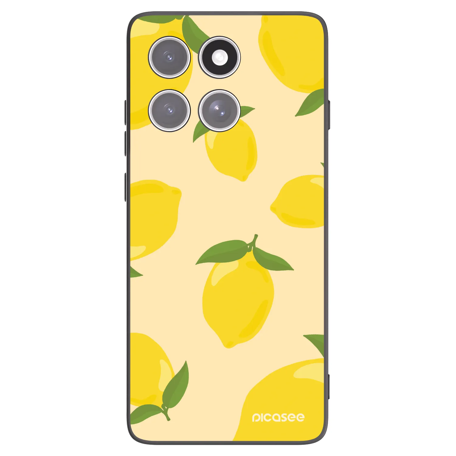 Picasee silikonski črni ovitek za Motorola Edge 60 Pro - Limoncella