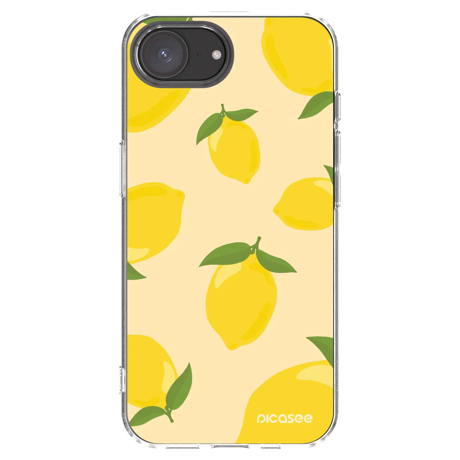 Picasee silikonski prozorni ovitek za Apple iPhone 17e - Limoncella