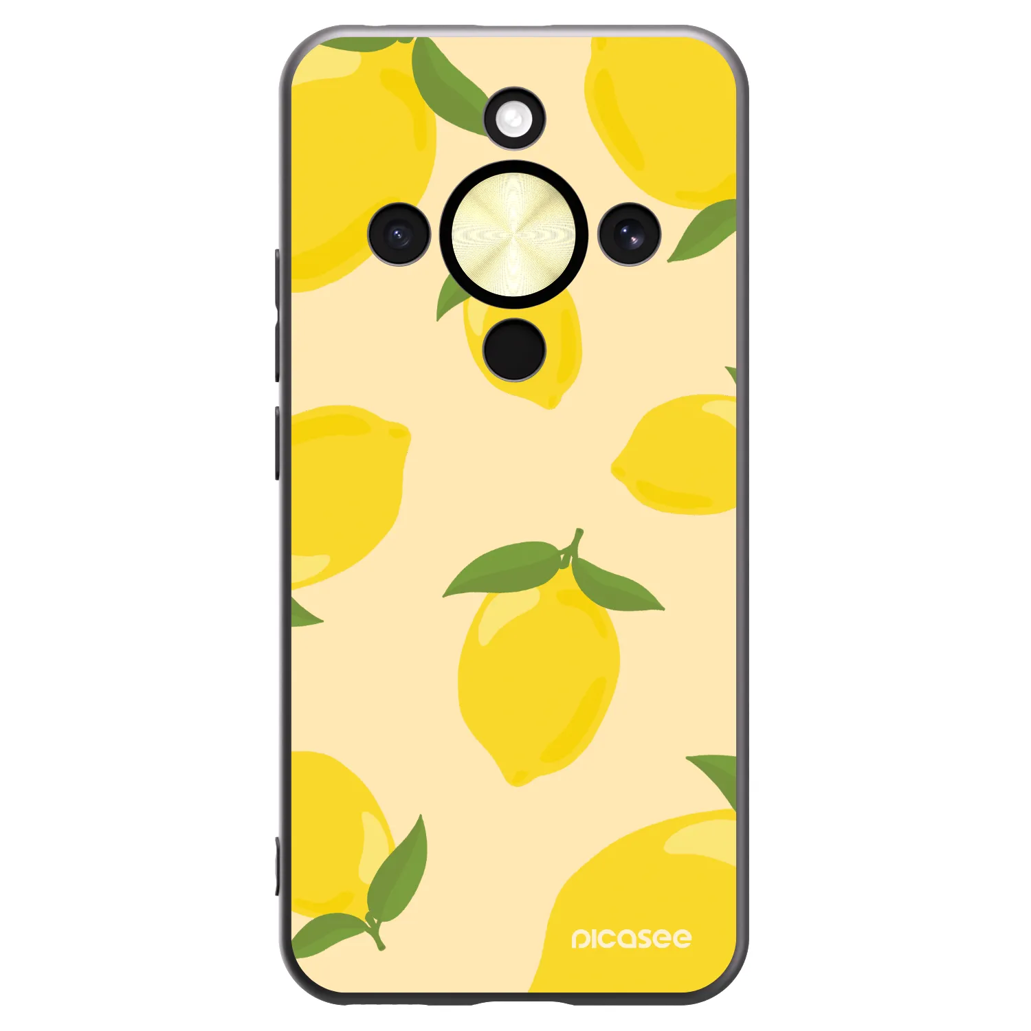 Picasee silikonski črni ovitek za Honor Magic8 Lite 5G - Limoncella