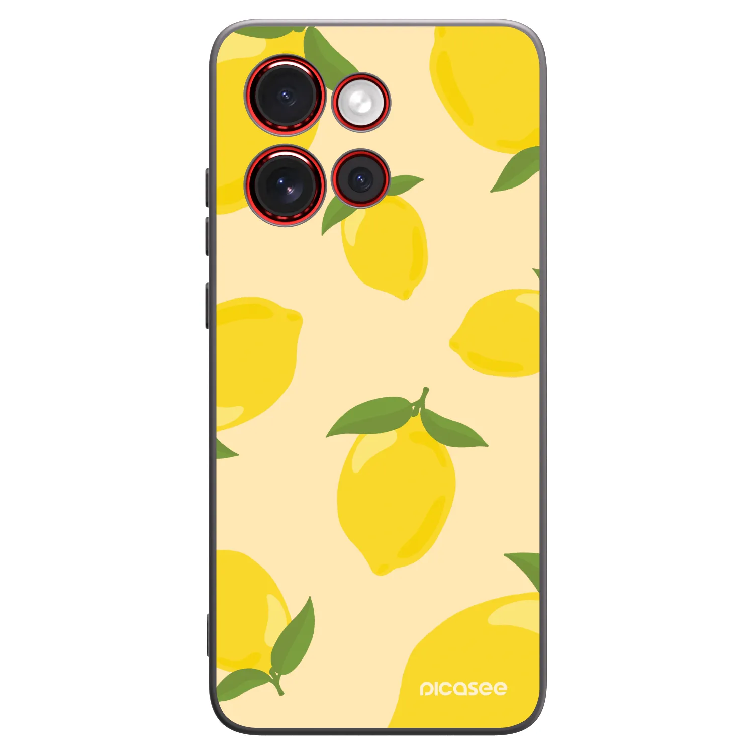 Picasee silikonski črni ovitek za Motorola Edge 60 Neo 5G - Limoncella