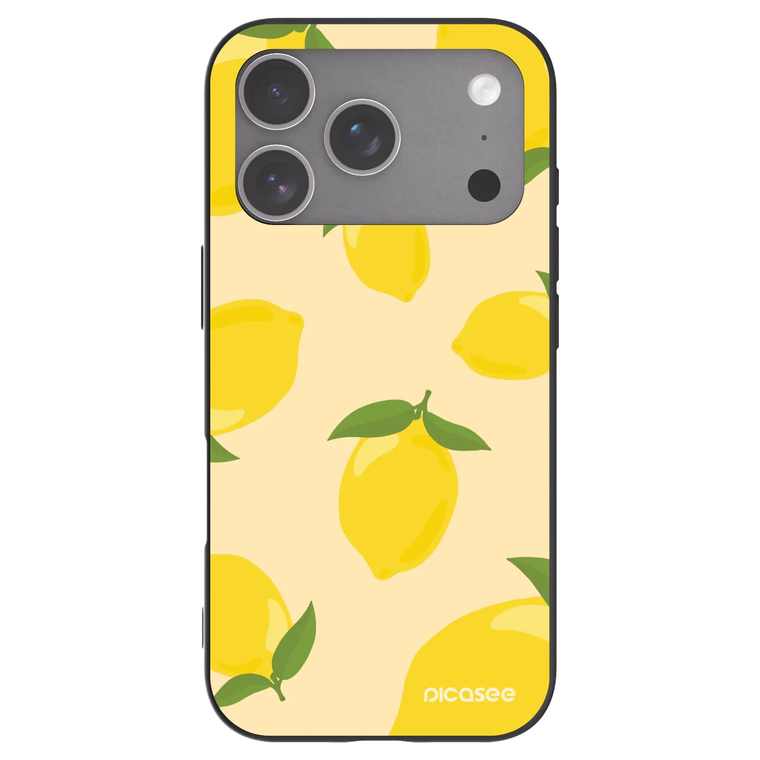 Picasee silikonski črni ovitek za Apple iPhone 18 Pro - Limoncella
