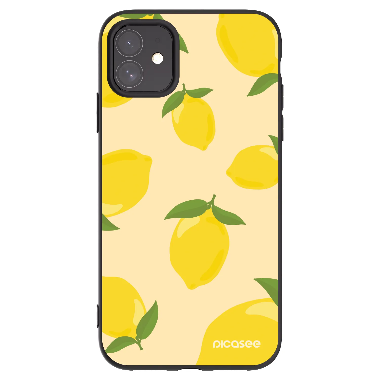 Picasee silikonski črni ovitek za Apple iPhone 11 - Limoncella