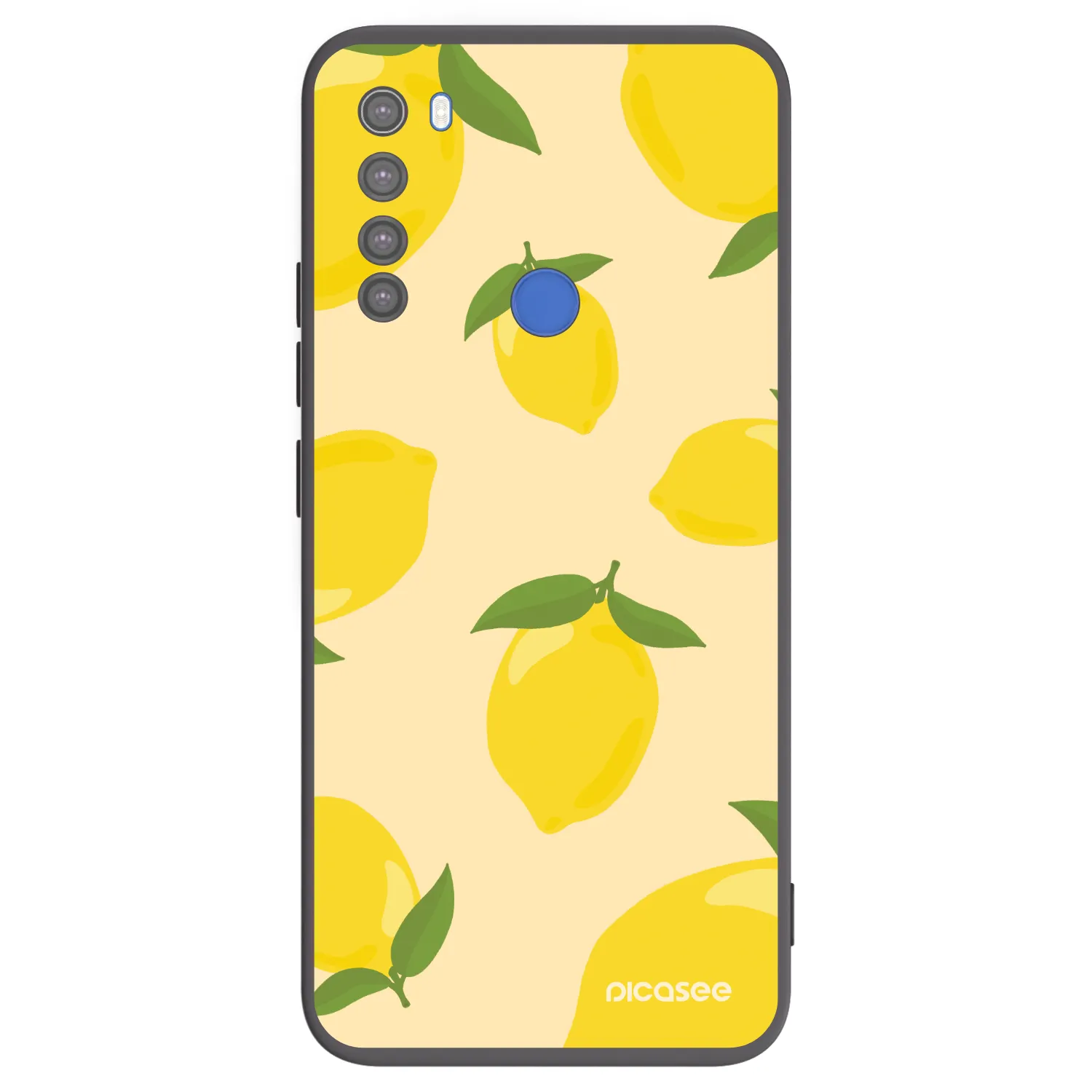Picasee silikonski črni ovitek za Xiaomi Redmi Note 8T - Limoncella