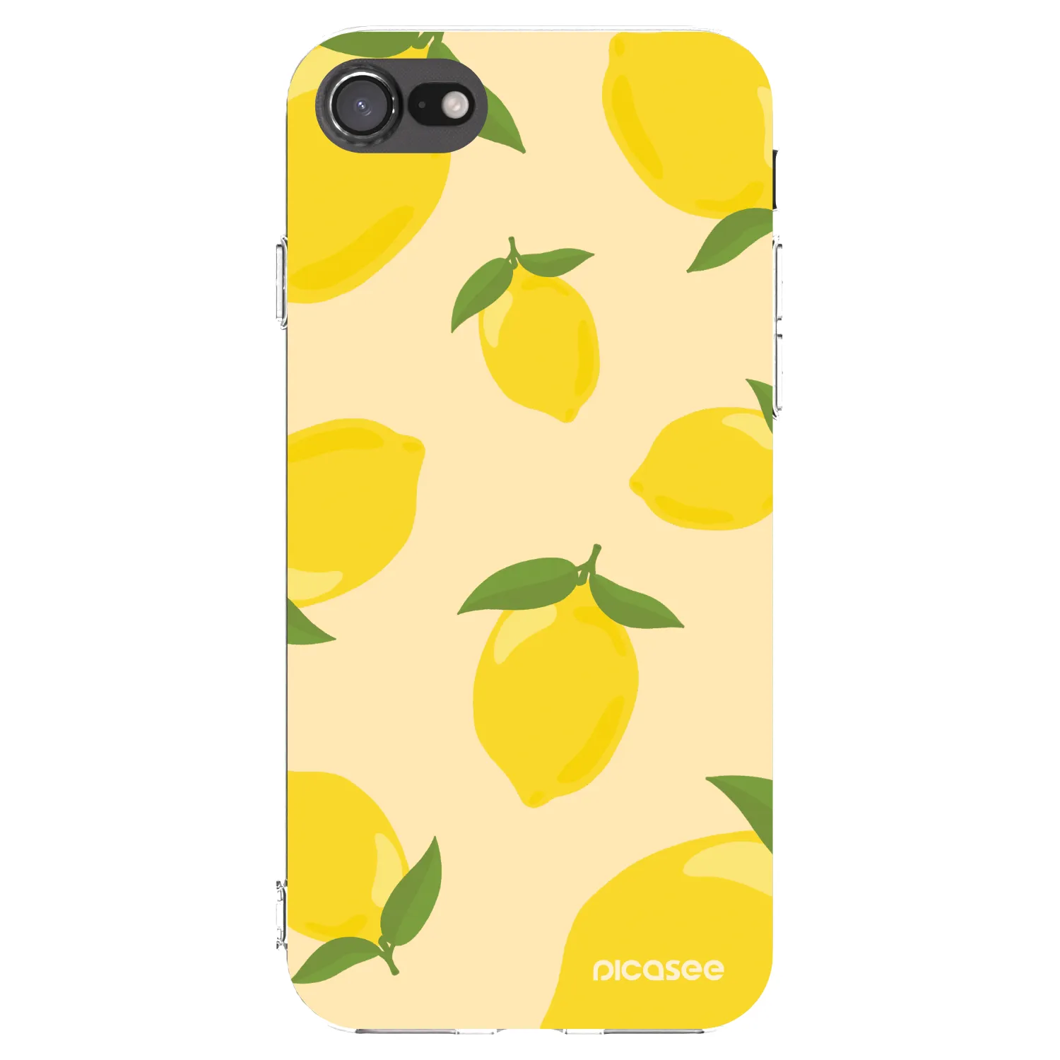 Picasee silikonski prozorni ovitek za Apple iPhone SE 2020 - Limoncella