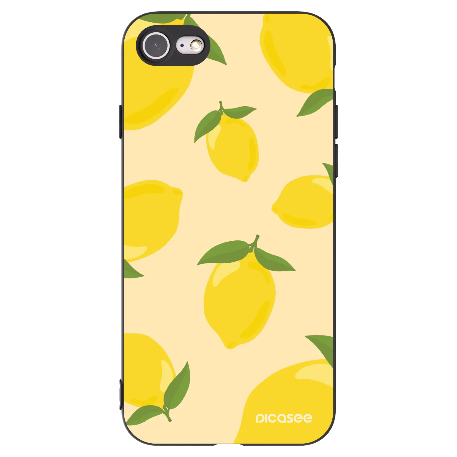 Picasee silikonski črni ovitek za Apple iPhone SE 2020 - Limoncella