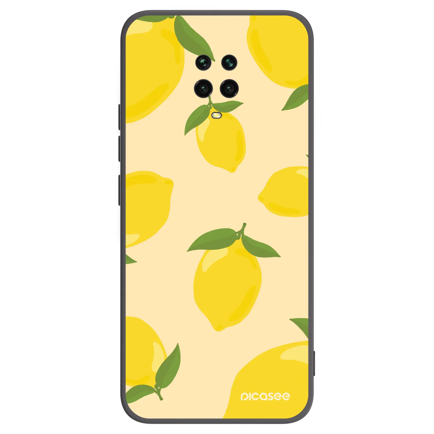 Picasee silikonski črni ovitek za Xiaomi Redmi Note 9 Pro - Limoncella