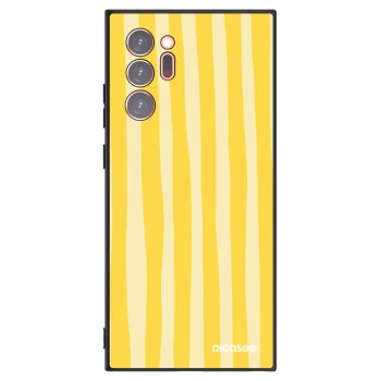 Picasee silikonski črni ovitek za Samsung Galaxy Note 20 Ultra - Lines lemon