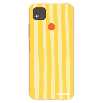 Picasee silikonski prozorni ovitek za Xiaomi Redmi 9C - Lines lemon