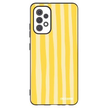 Picasee silikonski črni ovitek za Samsung Galaxy A32 5G A326B - Lines lemon