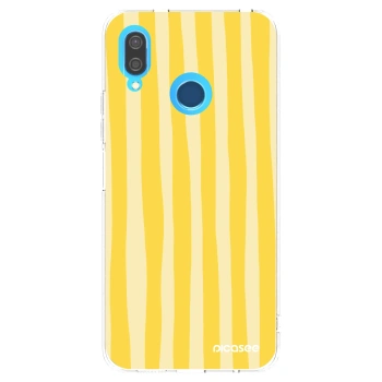 Picasee silikonski prozorni ovitek za Huawei P20 Lite - Lines lemon