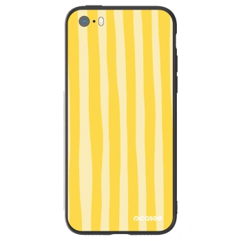 Ovitek za Apple iPhone 5/5S/SE - Lines lemon