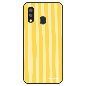 Ovitek za Samsung Galaxy A40 A405F - Lines lemon