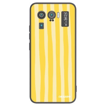 Picasee silikonski črni ovitek za Xiaomi Mi 11 Ultra - Lines lemon